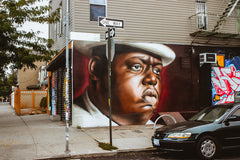 The notorious B.I.G. painted in Brooklyn New York 2013