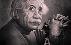 Albert Einstein, painted on Ashworth Lane New Zealand