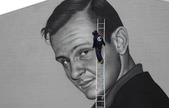 Kiwi legend Bruce Mclaren, painted in Auckland New Zealand 2013